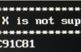 This version of Mac OS X is not supported on this platform!